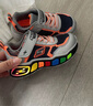 Skechers斯凱奇兒童鞋春秋款男寶寶閃燈鞋小童時(shí)尚潮流休閑運(yùn)動(dòng)鞋407606N 銀色/黑色/SLBK 26 曬單實(shí)拍圖