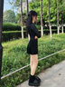 浪莎冰絲運(yùn)動(dòng)短裙女2025夏季新款網(wǎng)球A字裙防走光瑜伽速干高腰防曬裙 黑色 M 【推薦100-110斤】 曬單實(shí)拍圖