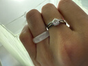 豆蔻時(shí)光和田玉白玉戒指扳指素圈冰底男女款玉指環(huán)新中式圓戒 圈11 曬單實(shí)拍圖