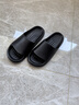 卡帝樂(lè )鱷魚(yú)（CARTELO）eva踩屎感涼拖鞋男士夏季外穿大碼室內居家洗澡防滑50時(shí)尚休閑 黑色eva踩屎感材質(zhì) 輕軟舒適 44-45 標準尺碼 曬單實(shí)拍圖