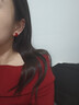Jay紅色耳夾無(wú)耳洞女耳釘耳飾送女友七夕情人節禮物 曬單實(shí)拍圖
