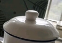 蒼塑1 搪瓷缸仿搪瓷水杯復(fù)古懷舊搪瓷杯經(jīng)典帶蓋茶缸陶瓷馬克杯辦公室 (450ML加厚款)英雄不問出處 曬單實(shí)拍圖