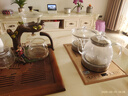 開(kāi)品底部全自動(dòng)上水茶具燒水壺 凈水器款電熱茶爐功夫電熱水壺 多尺寸選擇嵌入式茶臺一體茶桌套裝 1L 金色尺寸23X37CM燒水-煮杯 桶水款 曬單實(shí)拍圖