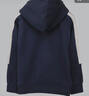 阿迪達斯（adidas）童裝男女童春新款連帽長(cháng)袖休閑運動(dòng)衛衣 IY6380深藍/白/紅 曬單實(shí)拍圖