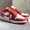 NIKE耐克男鞋女鞋AJ1情侶鞋Air Jordan 1低幫新年紅白休閑籃球運(yùn)動鞋 新年款白紅 42.5 【男款】 曬單實拍圖