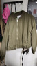 UR冬季新款女裝美式復(fù)古棒球服寬松棉服外套UYY140014 軍綠 (偏寬松) L 曬單實拍圖