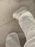 甜美風(fēng)高顏值學(xué)生面包鞋子女新款ins小眾百搭厚底約會休閑板鞋女 簡約米 37 曬單實拍圖