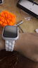 watchbond適用蘋果手表帶apple watch s9/s10/8/7/6/5/SE陶瓷表帶智能iwatch Ultra/2鏡面三珠陶瓷男女腕帶 三株陶瓷小蠻腰【白色】 38/40/41/42m 曬單實拍圖