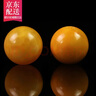 觀玉 原礦無優(yōu)化琥珀蜜蠟散珠圓珠雞油黃老蜜蠟珠子手串配飾七夕禮物 直徑11毫米 單粒精選 曬單實(shí)拍圖