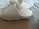 特步（XTEP）拖鞋男士一字拖鞋外穿男情侶款夏季軟彈運動(dòng)拖鞋 A461 白色 37-38 曬單實(shí)拍圖