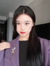 迪后（Dirholl）品牌星期胸針高檔女士西裝大衣外套胸花套裝情人節(jié)生日禮物送女友 三生有幸星期胸針【藍(lán)色禮盒】 曬單實(shí)拍圖