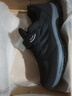 足力健艾爸爸老人鞋男春秋季爸媽鞋防滑輕便鞋中老年軟底大頭腳胖腳寬健步鞋女 A2093黑色男款（單鞋) （送襪子） 44 曬單實(shí)拍圖