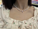 中國黃金CHINA GOLD在逃公主銀項鏈女蝴蝶結淡水珍珠項鏈七夕情人節(jié)禮物送女友老婆 京速達-優(yōu)雅蝴蝶結珍珠項鏈 曬單實拍圖