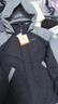 moodytiger兒童羽絨服保暖拒水冬季女童中長款羽絨服防寒印花連帽男童鴨絨服 炭黑色 130 cm 曬單實(shí)拍圖