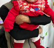 優(yōu)奇女寶寶周歲禮服紅色連衣裙秋裝女寶抓周衣服嬰兒一歲女童公主裙子 曬單實(shí)拍圖