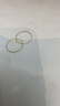 百泰首飾（BATAR JEWELLERY）生日禮物黃金戒指女足金車花線二圈指環(huán)5G幾何戒指情侶對(duì)戒 13號(hào)【約0.2g-0.3g】 曬單實(shí)拍圖