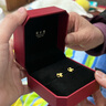 周大福芬芳花朵黃金耳釘女足金耳飾(工費(fèi):180計(jì)價(jià))EOF1336 足金 約1.35g 曬單實(shí)拍圖