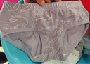 童泰（TONGTAI）女寶寶內(nèi)褲棉氨透氣網(wǎng)眼女孩雙層抗菌平角褲女童三角短褲2條 白/紫 2條 90 cm 曬單實(shí)拍圖