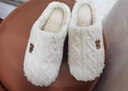 鉑吶苓棉拖鞋女秋冬季2025年新款室內居家防滑家用情侶毛線(xiàn)拖鞋男冬天 小熊棉拖鞋白色 38-39 【適合37-38碼】 曬單實(shí)拍圖