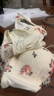 JERRIE MOCK法式純欲內(nèi)衣女小胸聚攏顯大文胸套裝無鋼圈上托性感蕾絲少女胸罩 奶白碎花-套裝 80A =36A(配內(nèi)褲) 曬單實(shí)拍圖
