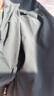 卡賓（CABBEEN）【四面彈】休閑褲男時(shí)尚潮流反光銀印花褲子潮牌春秋長(zhǎng)褲子男褲 煤黑色01 M /170/48 曬單實(shí)拍圖