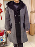 可蓓兒毛呢大衣夾棉加厚保暖女裝冬季新款中年媽媽時(shí)尚外套中長(cháng)款 3XL 曬單實(shí)拍圖