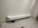 榮川懸空電視柜實木現(xiàn)代簡約壁掛式客廳背景墻小戶型懸浮家用電視機柜 白色 圓角3米懸空電視柜-實木門 曬單實拍圖
