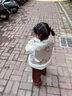 班喜迪女童漢服套裝秋冬裝國風(fēng)周歲寶寶禮服兒童新年唐裝冬季過年拜年服 米色 100 cm 曬單實拍圖
