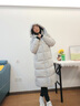 拉夏貝爾（La Chapelle）羽絨服男女同款中長(cháng)款2025冬季新款情侶連帽時(shí)尚外套女 灰色中長(cháng)款 L 【建議130-150斤】 曬單實(shí)拍圖