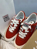 VISION STREET WEAR FLAT TOP經(jīng)典復(fù)古多色低幫翻毛皮帆布滑板鞋男女板鞋 西柚色 35 曬單實(shí)拍圖