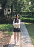 乖甜星溫柔風(fēng)甜美蝴蝶結(jié)單排扣長(zhǎng)袖毛衣針織衫女早秋感氣質(zhì)修身上衣 燕麥色 均碼 曬單實(shí)拍圖