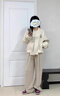 DGOV美式棒球服外套女2025新款秋春季加厚小個子韓系短款夾克上衣 【奶白色】zt S 【70-90斤】 曬單實拍圖