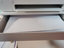 聚可愛(ài)桌面打印機置物架多層式文件A4紙整理架家用辦公增高復印機收納架 中號單抽37*26*12cm 曬單實(shí)拍圖