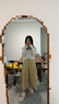 moussy新款系扣綁帶休閑百褶半身裙女010FA211-5440 070米色 S 曬單實(shí)拍圖