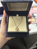 蕭邦（Chopard）快樂鉆石18K金愛心鉆石項鏈吊墜女士禮物官方正品 18K玫瑰金三鉆 38cm-42cm 曬單實拍圖