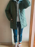 Barbour英國barbour liddesdale 經(jīng)典菱格棉服內膽絎縫棉衣 橄欖綠 L 40 曬單實(shí)拍圖