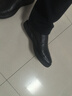 蜘蛛王男士皮鞋休閑鞋男鞋軟皮百搭套腳春季透氣真皮皮鞋男 經(jīng)典黑 (冬季. 加絨) 42 (260mm) 曬單實拍圖