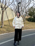 旅途原品ltyp 三季可穿羊毛九分褲美麗諾混紡蘿卜褲 秋季休閑直筒褲女百搭 經(jīng)典黑色-升級版 M 曬單實(shí)拍圖