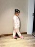 纖絲鳥(niǎo)（TINSINO）兒童睡衣春季男女童家居服套裝純棉中小童空調服衣服 蜜桃果汁 曬單實(shí)拍圖