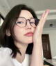 Jimmy Orange防藍(lán)光圓框斯文學(xué)生百搭韓版近視男女素顏文藝眼鏡9100冷茶色 曬單實(shí)拍圖