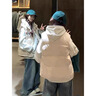 LDBE棉服馬甲女秋冬保暖2025新款外搭寬松休閑坎肩棉襖棉衣無袖外套潮 米白色 M 曬單實拍圖