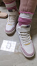 李寧童鞋兒童棉鞋運動(dòng)鞋女大童減震加絨高幫魔術(shù)貼休閑鞋33YKCU216-4 曬單實(shí)拍圖