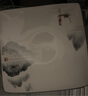 紅牡丹骨瓷四角深盤(pán)家用陶瓷湯盤(pán)窩盤(pán)中式烤盤(pán)芝士盤(pán)釉中彩水果沙拉盤(pán)子 江山如畫(huà)8英寸沙拉盤(pán)1個(gè) 曬單實(shí)拍圖