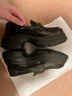 他她盧昱曉同款魔法偵探厚底樂(lè )福鞋女 黑色 （跟高6CM） 34 曬單實(shí)拍圖