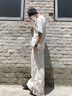 肯默條紋堆堆帽潮流個(gè)性拼紗帽子戶外運(yùn)動(dòng)護(hù)耳防風(fēng)速干帽 灰色 成人款53-64cm 曬單實(shí)拍圖