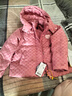 ASK JUNIOR女童羽絨服2025秋冬保暖字母滿(mǎn)印連帽防風(fēng)新年羽絨服 粉色 140 曬單實(shí)拍圖