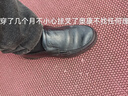 奧康（Aokang）休閑皮鞋男舒適真皮男鞋軟底一腳蹬懶人鞋透氣駕車鞋中老年爸爸鞋 黑色 38 (240mm) 曬單實(shí)拍圖