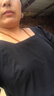 矜持范小個子連衣裙女夏季新款韓版中長款法式寬松方領(lǐng)赫本風(fēng)蝴蝶結(jié)裙子 黑色裙子 M 建議95-105 曬單實拍圖