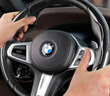 汽車(chē)方向盤(pán)套四季通用保護套寶馬奔馳大眾碳纖維紋路防滑汽車(chē)把套 碳纖紋【黑色】送毛巾 曬單實(shí)拍圖