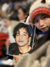 JIOESC韓版可愛(ài)小羊毛絨帽子女秋冬季保暖綁帶針織護(hù)耳帽百搭套頭雷鋒帽 白色 成人（56-58cm） 曬單實(shí)拍圖